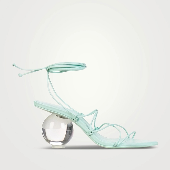 Cult gaia ankle tie leather sandals - Picture 1 of 6